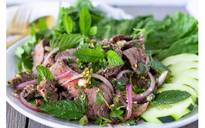 Nam Tok Mu Grilled Pork spicy salad