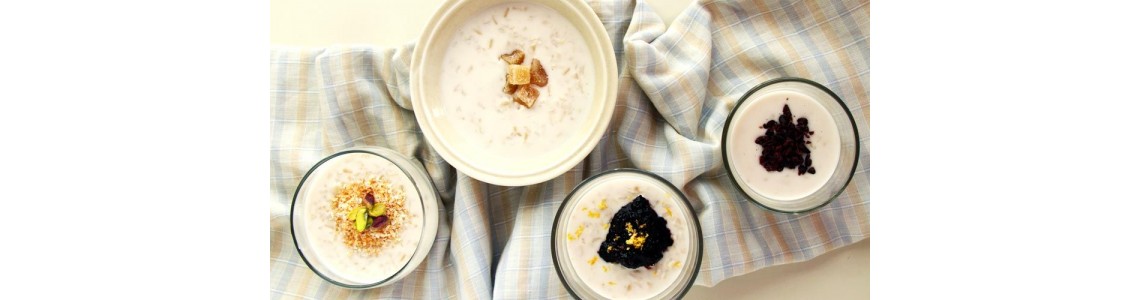 Ρυζόγαλο με γάλα καρύδας και καστανό ρύζι