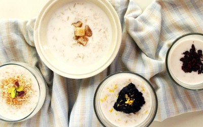 Ρυζόγαλο με γάλα καρύδας και καστανό ρύζι Ρυζόγαλο με γάλα καρύδας και καστανό ρύζι