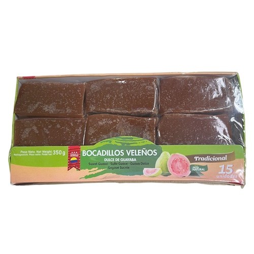Bocadillos Veleño-Dulce de Guayaba 15 pcs 350gr Bocadillos Veleño-Dulce de Guayaba 15 pcs 350gr