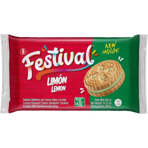 Festival Lemon Cookies 403gr (12x4) Festival Lemon Cookies 403gr (12x4)