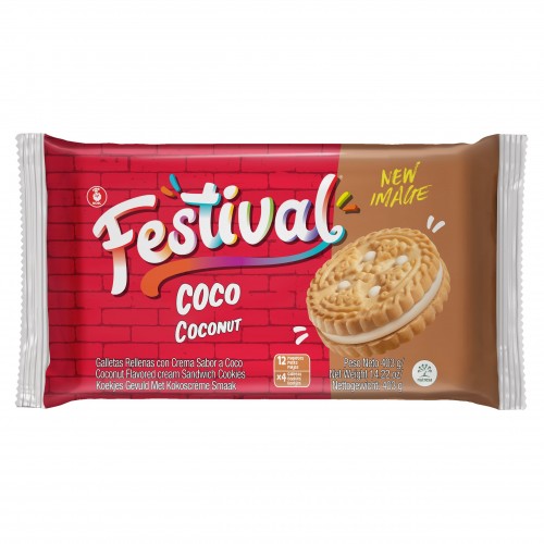 Festival Coconut Cookies 403gr (12x4) Festival Coconut Cookies 403gr (12x4)