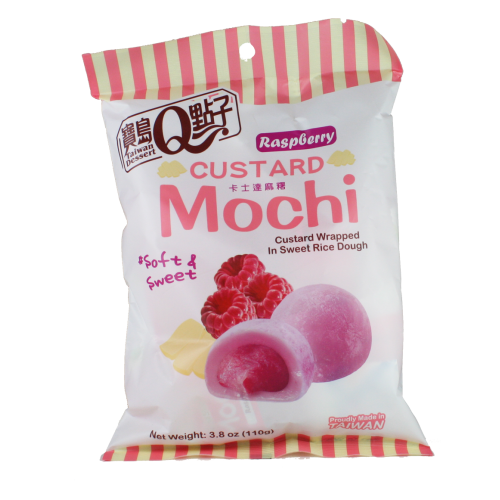 Custard Mini Mochi Raspberry 110gr Custard Mini Mochi Raspberry 110gr